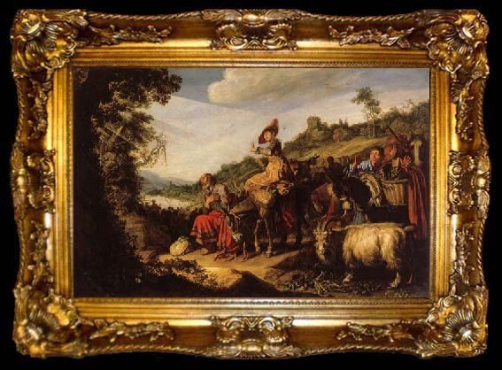 framed  LASTMAN, Pieter Pietersz. Abraham on the Way to Canaan, ta009-2